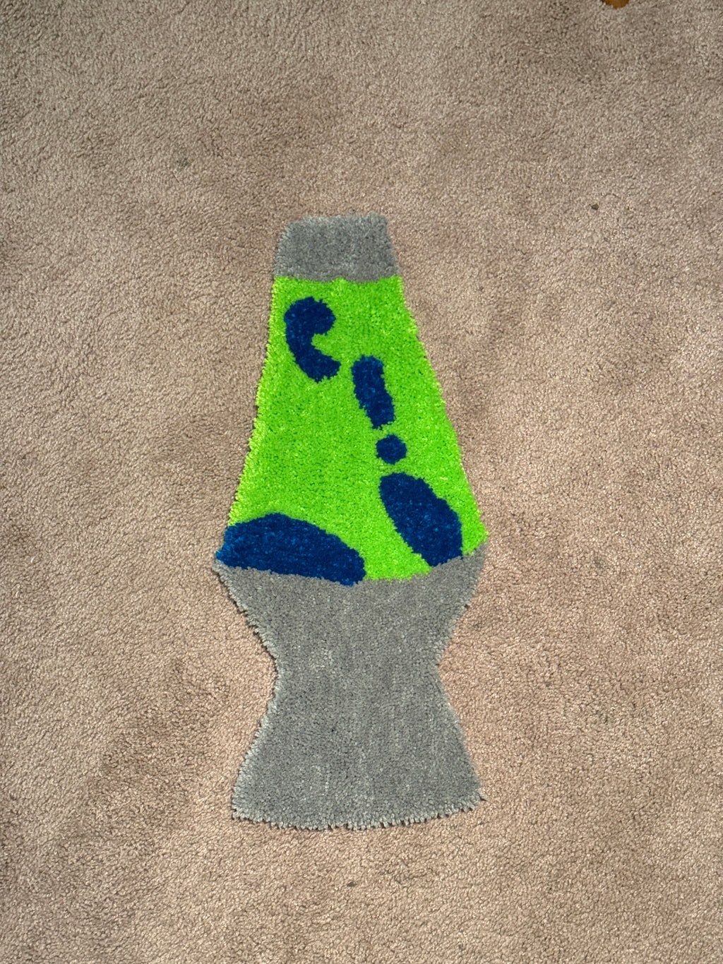 Lava Lamp Rug green liquid blue lava