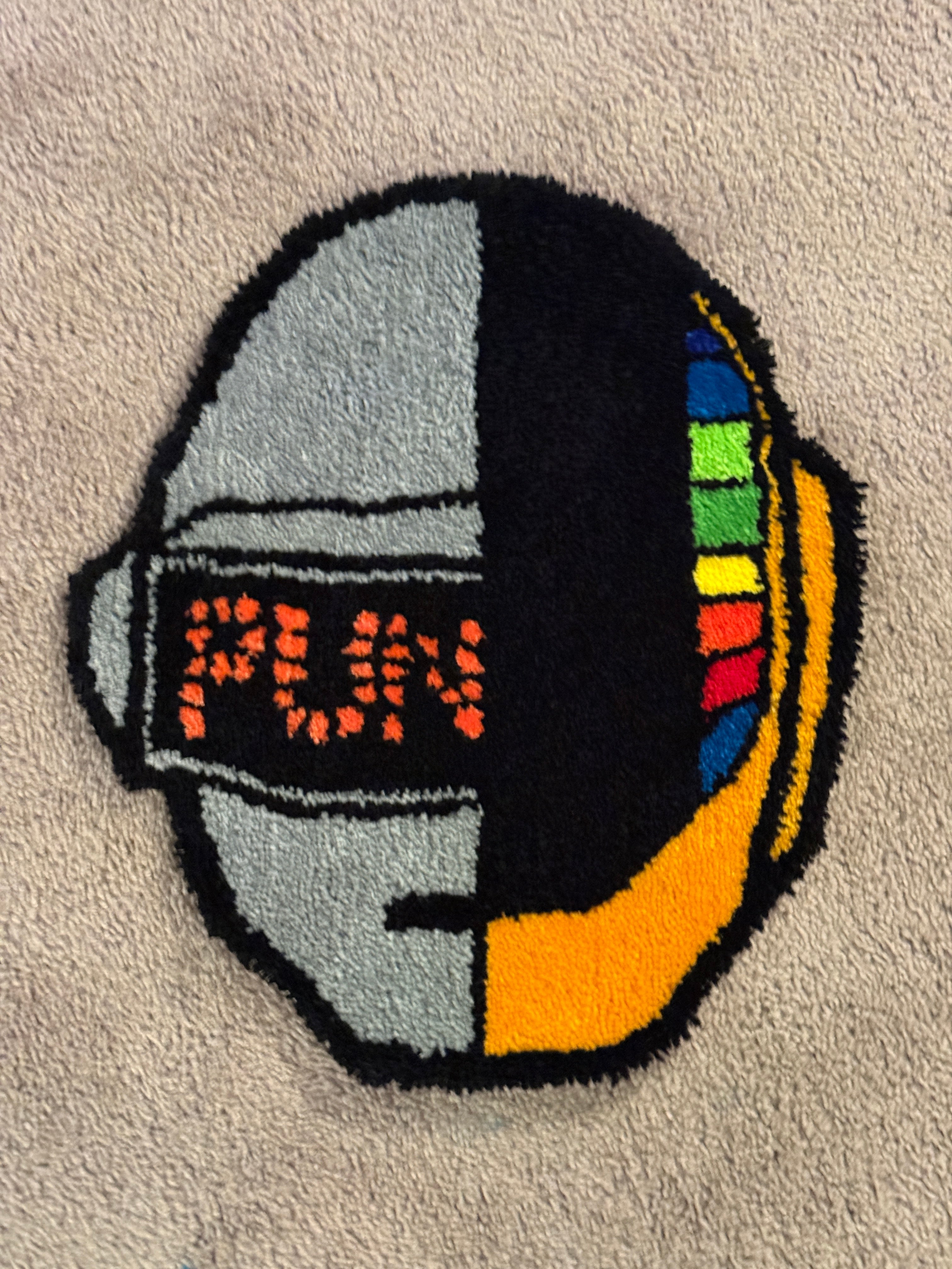 Daft Punk dual Helmet Rug