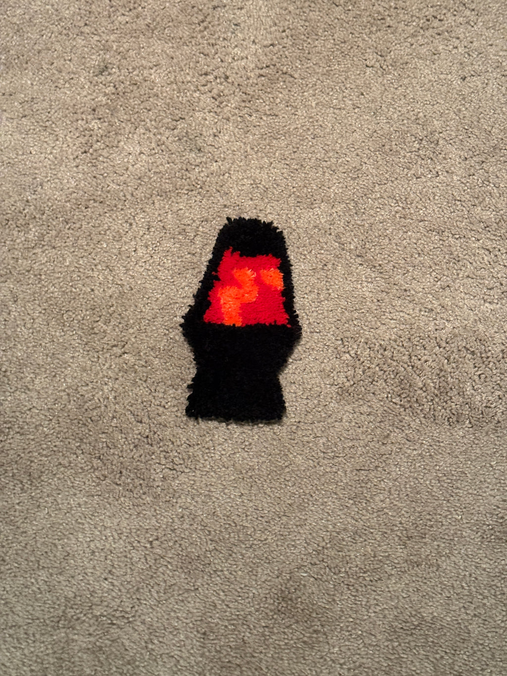Tiny lava lamp Rug red liquid orange lava