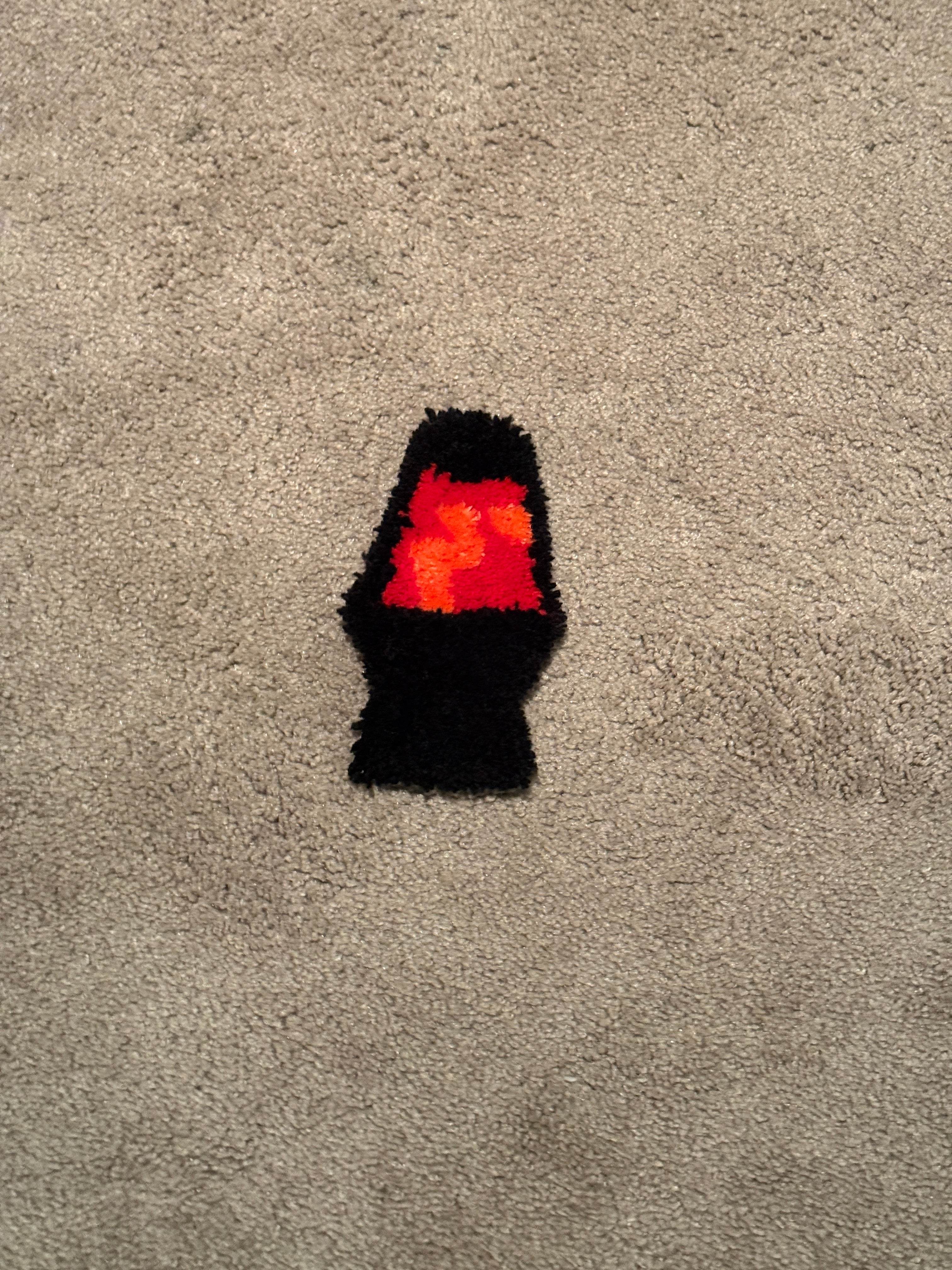 Tiny lava lamp Rug red liquid orange lava